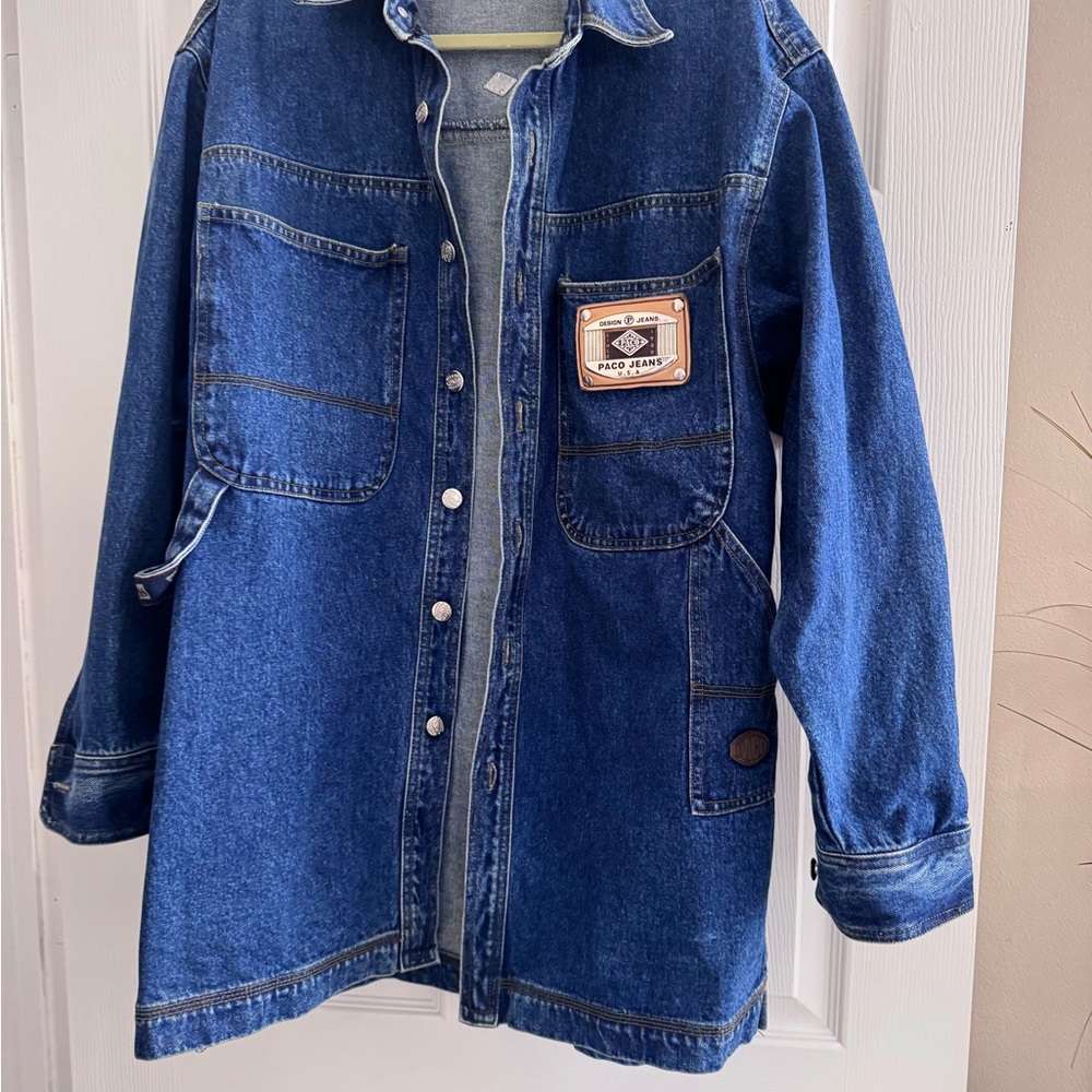 Vintage Paco Denim Button-Up (Chore) Jacket Size L - Picture 6 of 7